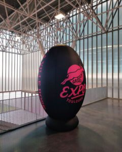 ballon de rugby gonflable gasel