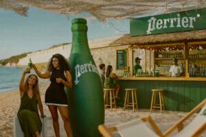 bouteille gonflable perrier