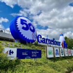 logo gonflable carrefour 50 ans