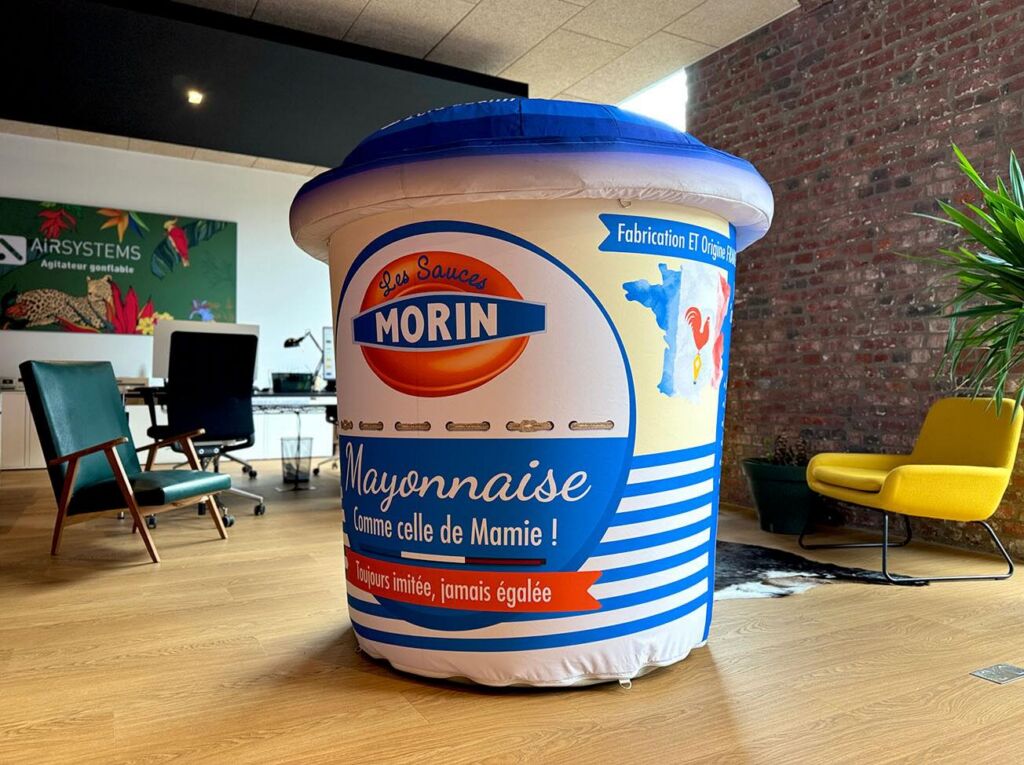 packaging gonflable les sauces morin
